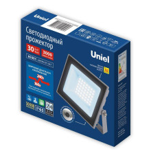 Прожектор светодиодный Uniel ULF-F23-30W/6500K IP65 160-240V Grey UL-00011845