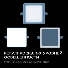 Встраиваемая светодиодная панель Apeyron 06-115