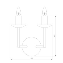 Бра Eurosvet Cariso 60150/2 хром