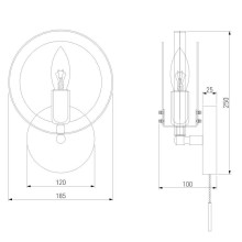 Бра Eurosvet Gallo 70121/1 черный