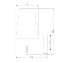 Бра Eurosvet Milazzo 60137/1 золото