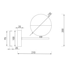 Бра Eurosvet Nuvola 70129/1 хром