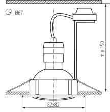 Точечный светильник (в комплекте 3 шт.) Kanlux TRIBIS II L B 23853