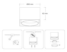 Накладной светильник Ambrella light Techno Spot GX Standard tech TN70865