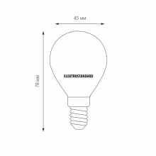 Лампа светодиодная филаментная Elektrostandard E14 6W 3300K матовая a049060