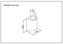 Уличный настенный светодиодный светильник DesignLed JY Zima LWA0148A-BL-WW 002803