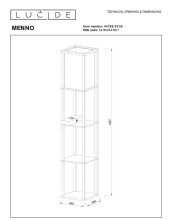 Торшер Lucide Menno 44799/81/30