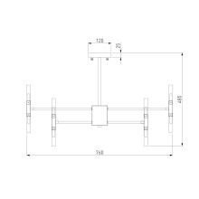 Подвесная люстра Bogates Bastone 351 Smart