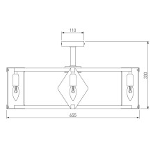 Потолочная люстра Eurosvet Aragon 60126/8 черный Smart