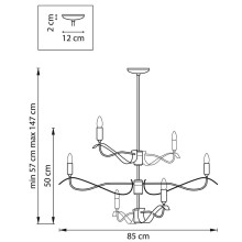 Подвесная люстра Lightstar Ragno 733263