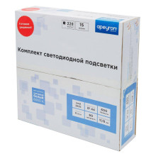 Светодиодная влагозащищенная лента Apeyron 6W/m 60LED/m 2835SMD холодный белый 15M 10-54