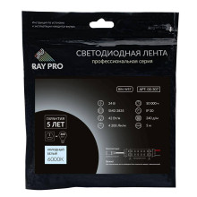 Светодиодная лента Apeyron 41W/m 240LED/m 2835SMD холодный белый 5M 00-307