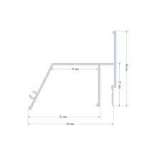 Профиль для натяжного потолка Apeyron 08-60