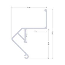 Профиль для натяжного потолка Apeyron 08-62