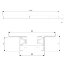 Шинопровод однофазные встраиваемый Elektrostandard Track Rail WH Recessed 85083/00 a057097