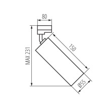 Трековый светильник Kanlux ATL2 GU10-W 33138