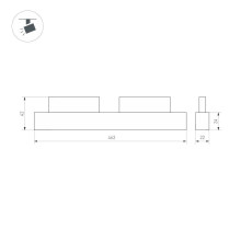 Трековый светодиодный светильник Arlight MAG-ORIENT-DOTS-L465-16W Day4000-MIX (BK, 24 deg, 48V, DALI) 041879