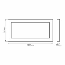 Светодиодная панель Arlight IM-600x1200A-48W White 023158(1)