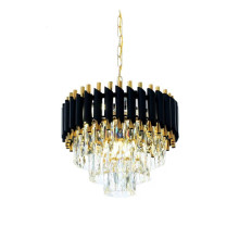 Подвесная люстра Lumina Deco Funneli LDP 6003-400 BK+F.GD