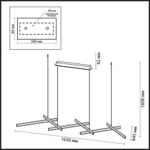 Подвесной светодиодный светильник Odeon Light L-vision Rudy 3890/85L