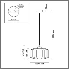 Подвесной светильник Odeon Light Pendant Binga 4783/1