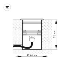 Ландшафтный светодиодный светильник Arlight LTD-Ground-Tilt-R80-9W Day4000 032213