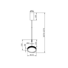 Подвесной светодиодный светильник Maytoni El MOD041PL-L15GB3K