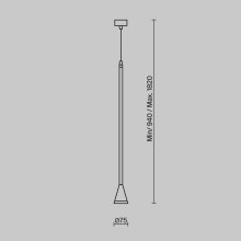 Подвесной светильник Maytoni Technical Arrow P064PL-01W-1