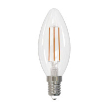 Лампа светодиодная филаментная Volpe E14 6W 3000K прозрачная LED-C35-6W/3000K/E14/CL/SLF UL-00008328