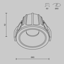 Встраиваемый светильник Maytoni Alfa LED DL043-01-10W4K-D-RD-WB