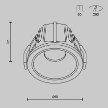 Встраиваемый светильник Maytoni Alfa LED DL043-01-10W4K-RD-WB