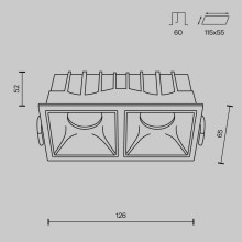 Встраиваемый светильник Maytoni Alfa LED DL043-02-10W4K-D-SQ-WB