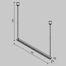 Трековый подвесной светильник Maytoni Technical TR169-1-26W3K-M-B