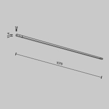 Трековый светильник Maytoni Technical TR180-1-12WTW-B