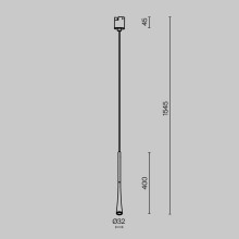 Трековый подвесной светильник Maytoni Technical TR167-1-7W3K-M-BS