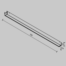 Трековый светильник Maytoni Technical TR161-1-25W3K-B