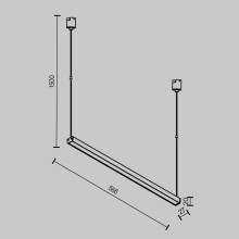 Трековый подвесной светильник Maytoni Technical TR170-1-26W3K-B