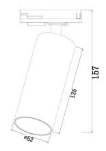 Трековый светодиодный светильник Maytoni Track lamps TR021-1-12B3K