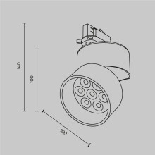 Трековый светильник Maytoni Technical TR199-3-15W2.7K-M-W