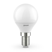 Лампа светодиодная Gauss E14 6.5W 3000K матовая 105101107