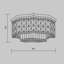 Потолочная люстра Maytoni Dune DIA005CL-06G