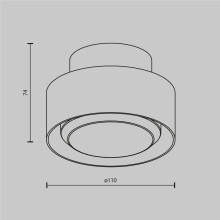 Потолочный светильник Maytoni Technical Space C092CL-GX53-B