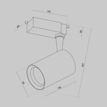 Трековый светильник Maytoni Technical Vuoro TR003-1-10W3K-M-B