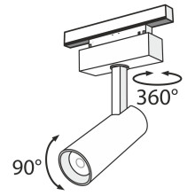 Трековый светодиодный светильник для магнитного шинопровода Maytoni Track Lamps TR019-2-10W3K-B