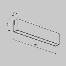 Трековый светильник Maytoni Technical Basis Flarity TR151-1-12W3K-BS