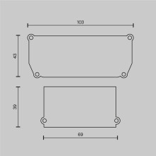 Заглушка Maytoni Technical (4 шт) ALM012EC-SC-W
