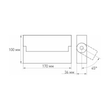 Потолочный светодиодный светильник Arlight SP-Loft-Surface-S170-10W Warm3000 025656