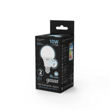 Лампа светодиодная Gauss LED A60 E27 10W 4100K матовая 102502210