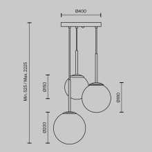 Подвесной светильник Maytoni Basic form MOD321PL-03G1