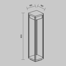 Ландшафтный светодиодный светильник Maytoni Baker Street O021FL-L10B3K